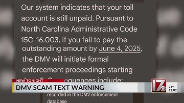 NCDMV sends warning about scam texts