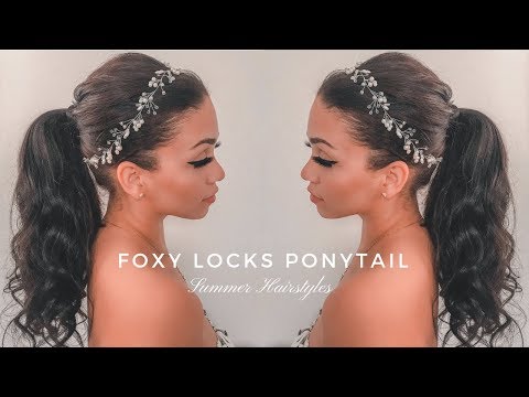 Three Easy Summer Hairstyles Using Foxy Locks Clip-In Ponytail | Ashley Bloomfield