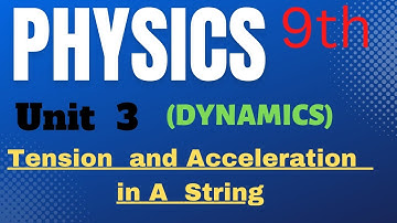 9th Physics Ch-3 || Tension and Acceleration in A String
