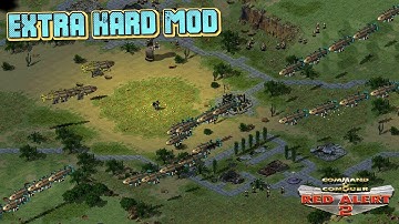 Red Alert 2 | Extra Hard Mod | KIROV PARADE vs 7 Brutal Ai