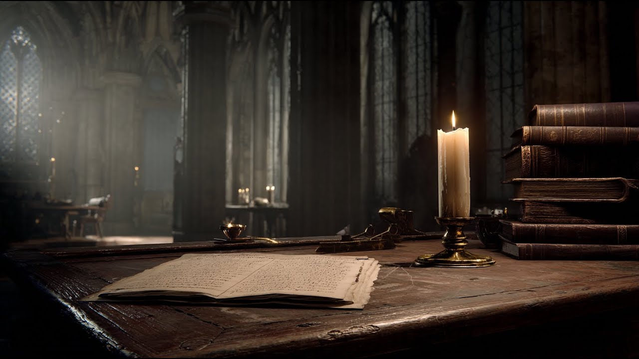 The Silent Scriptorium | Dark Academia Ambience | Deep Focus for Study and Writing