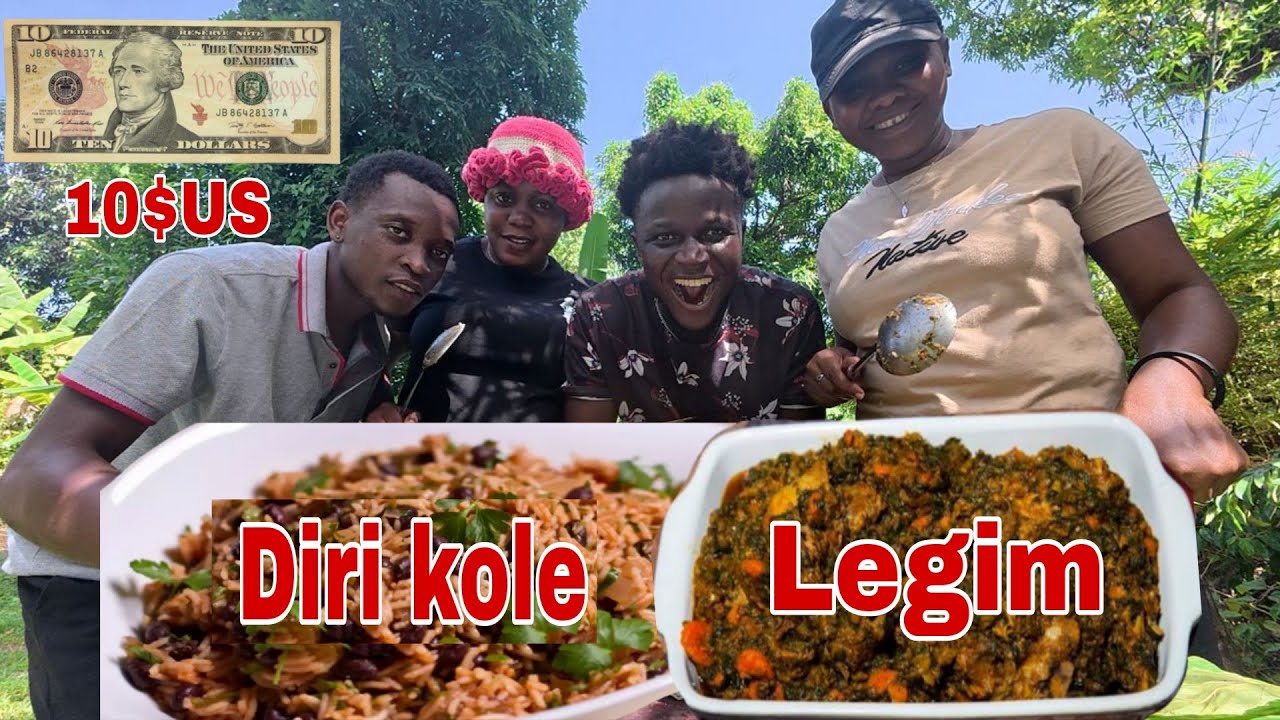 Vin Gade kijan nou prepare Diri kole ak Legim  Ak Selman 10$ American