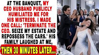At The Banquet, My CEO Husband Publicly Humiliated Me For His Mistress. The Guests Laughed. Until... News