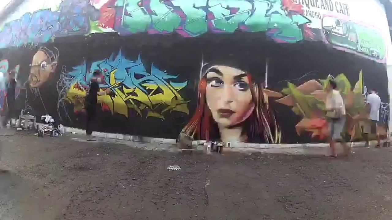 Graffiti jamming for allcaps store 2nd anniversary