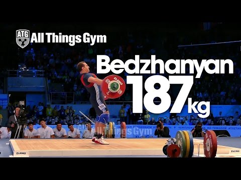 David Bedzhanyan 187kg Snatch Almaty 2014 World Weightlifting Championships