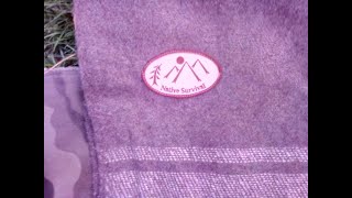 **REVIEW** Native Survival wool blanket bed roll/bivy