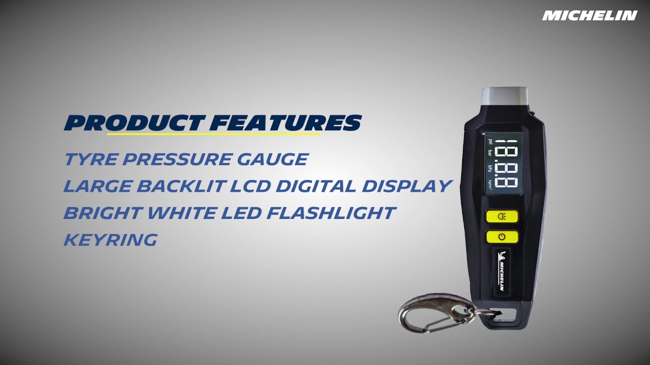 Michelin Tire Pressure Gauge 12290 Features YouTube