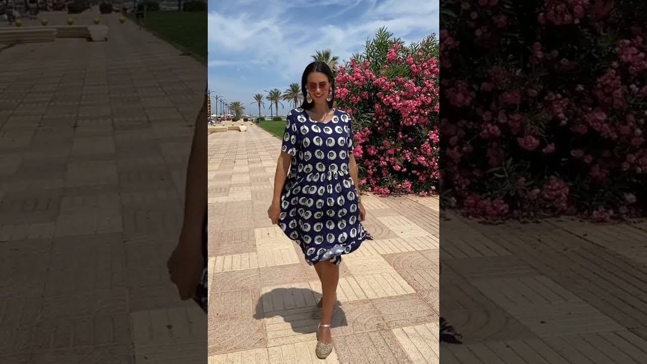 Легкое летнее платье из натуральной вискозы в стиле бохо 22NI-611/2V коллекция Indiano Natural 2022