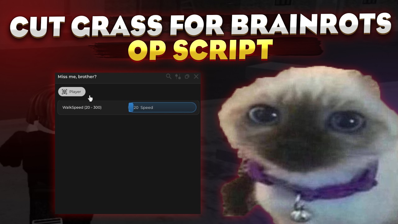 Cut Grass for Brainrots script: Grass remover - YouTube