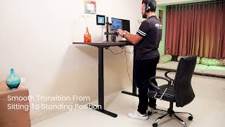 Jin Office Titan Electric Dual Motor Height Adjustable Desk Indian  Jht8ed3 Jin Office