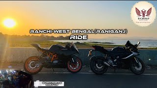 Ranchi to West Bengal🏍️||long road trip||subscribers meet-up in chas😁||#ranchi #westbengal #meetup
