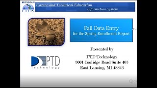 CTEIS Fall Data Entry Training Video