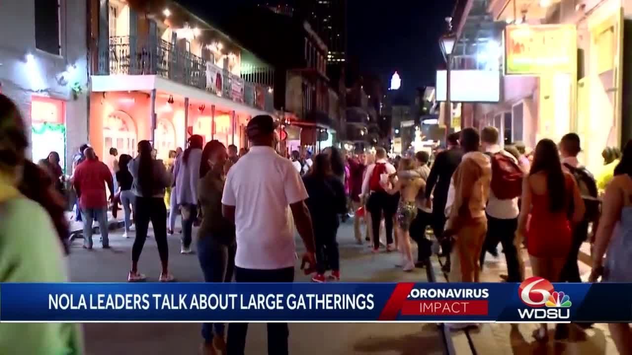City says crowds on Bourbon Street over the weekend 'unacceptable'
