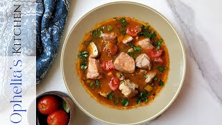 Russian Smoked Fish Soup Rybnaia Solyanka