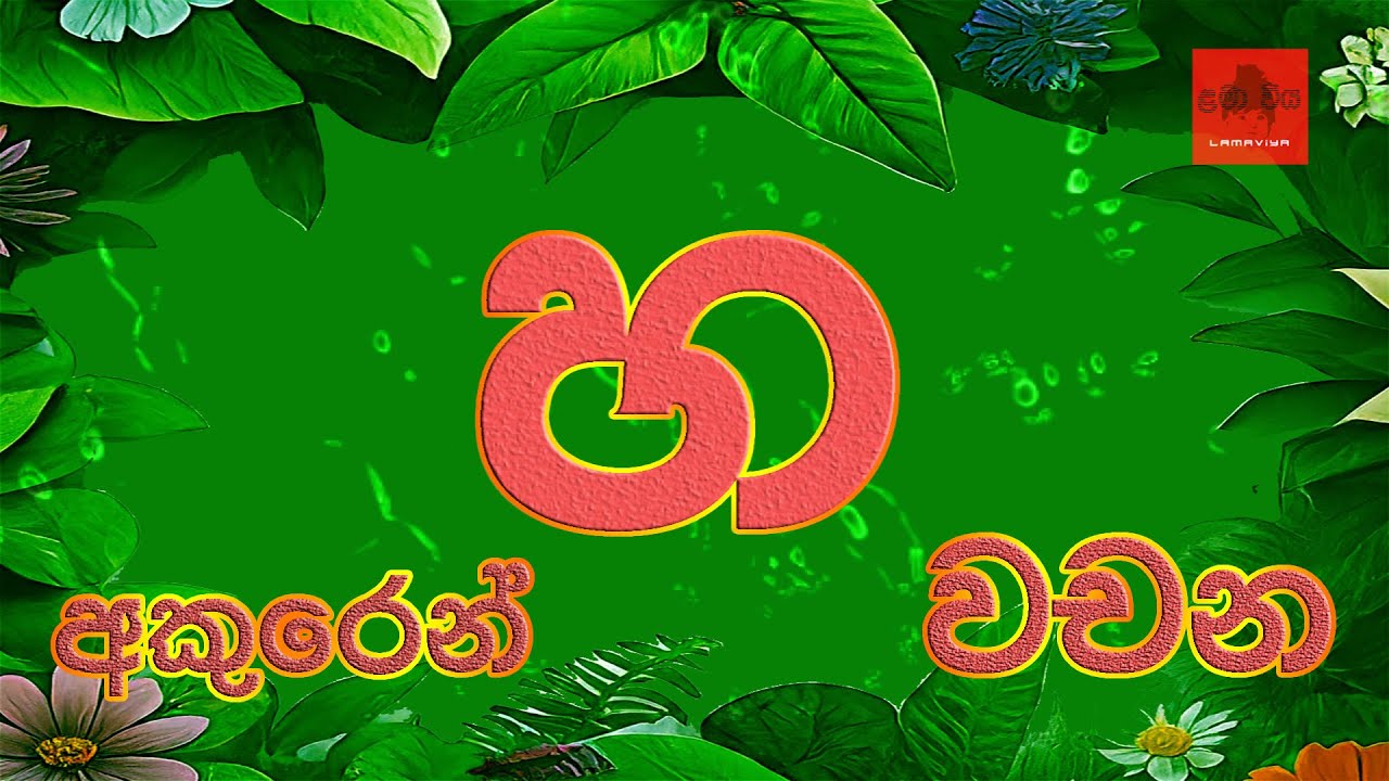 හ අකුරෙන් වචන l හයන්න l Sinhala Hodiya l Sinhala Alphabet Letter ha ...