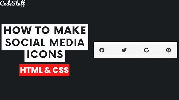 How to make Social Media Icons with HTML and CSS using FontAwesome