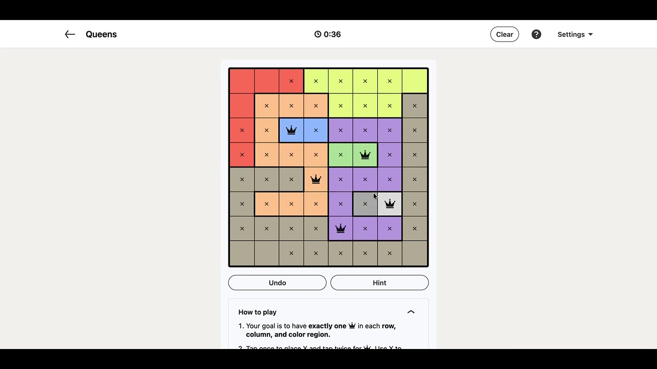 LinkedIn Queens Answer Today - Puzzle #646 | 5 February 2026