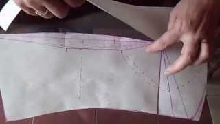 como trazar el corset base Delantero 