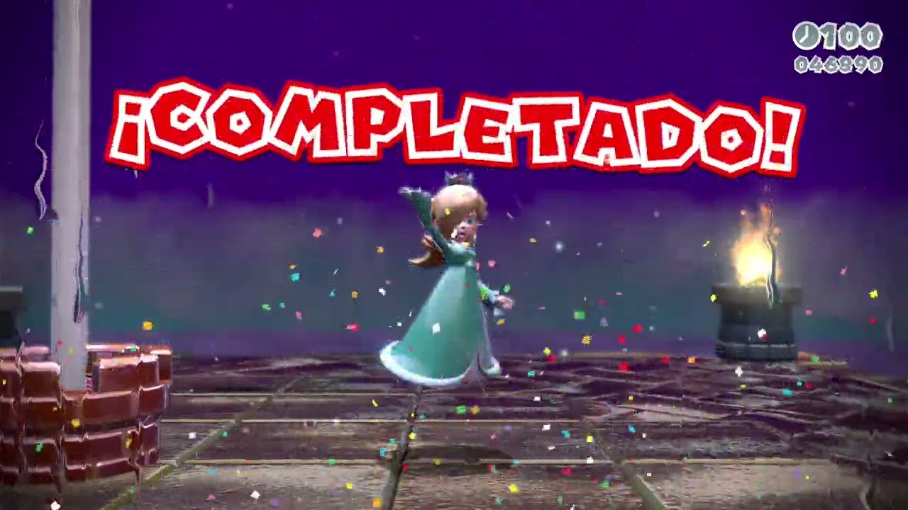 Empezamos en mundo flor después de completar el mundo cahmpiñon parte 18 Super Mario 3D World