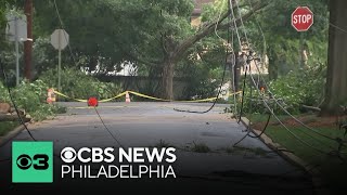 Quick moving storms slam Camden County with lightning strike and heavy rain