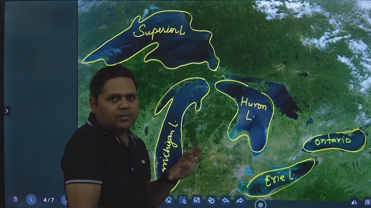 GREAT LAKES, SUPERIOR LAKE , HURON LAKE, MICHIGAN LAKE, ERIE LAKE