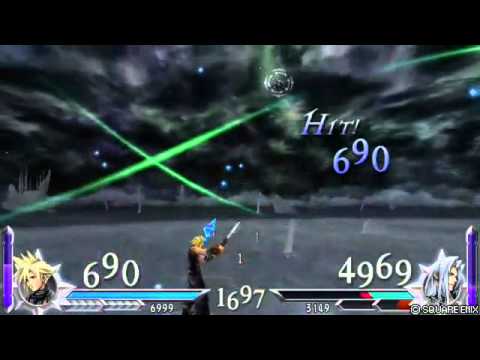 DISSIDIA　012　FINALFANTASY　裸クラウドvsセフィロス