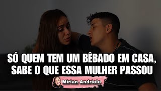 Só quem tem um marido bêbado em casa, sabe o que essa mulher passou