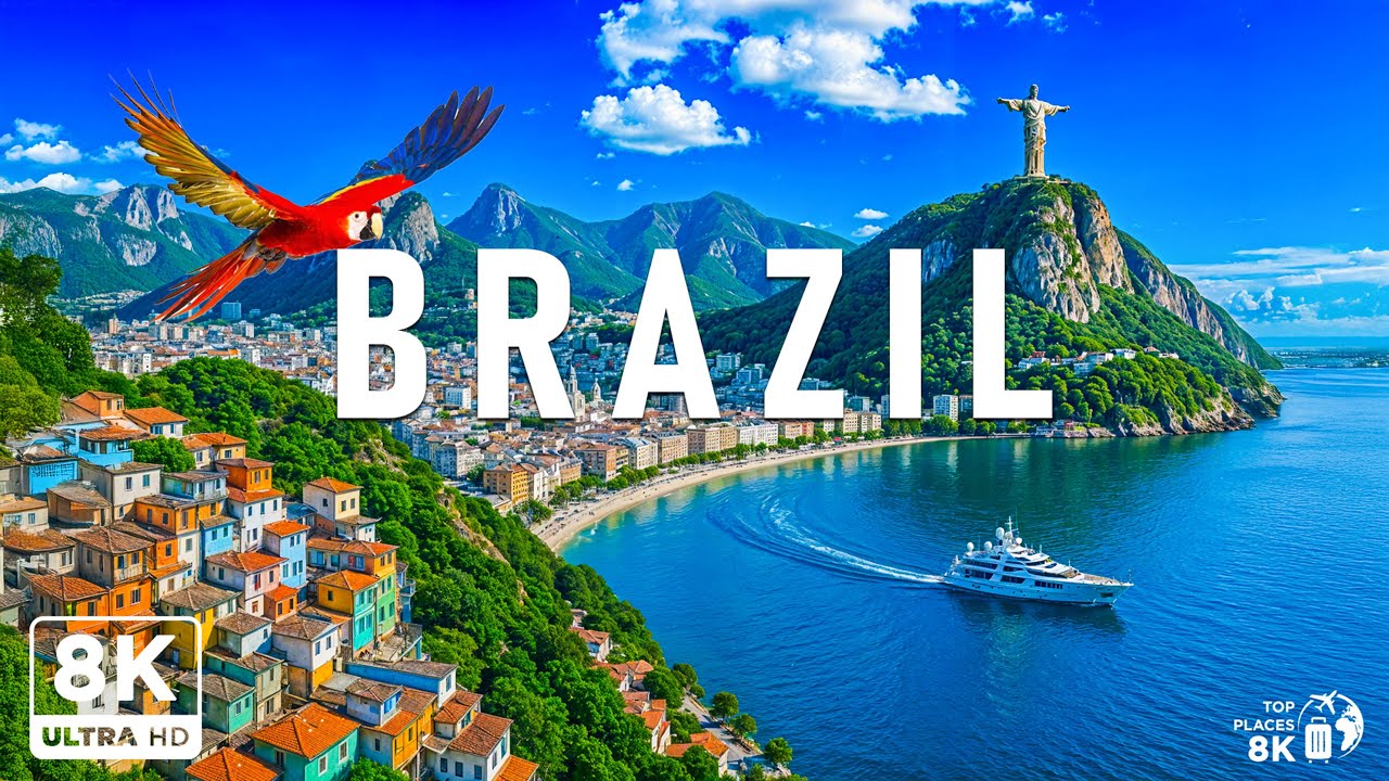 Бразилия 8K UHD — дикая красота тропических лесов, чудесные городские пляжи, карнавальная атмосфера