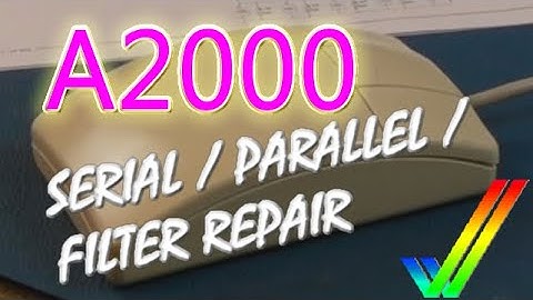 Commodore Amiga A2000 Serial / Parallel / Filter Quick Repair