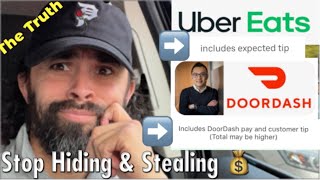 Doordash & Uber Caught Hiding and Stealing Tips. Live in Person Footage😳. @UberEats @DoorDash Wealth