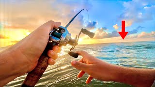 SURF FISHING Galveston for SPECKLED TROUT! (catch clean cook)