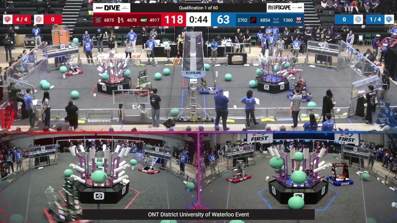 Qualification 1 - 2025 ONT District University of Waterloo Event - Full Field View