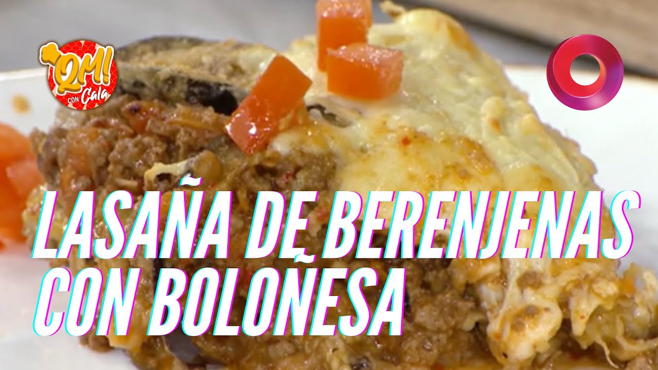 Lasaña de berenjenas con boloñesa