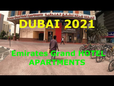 DUBAI 2021.Emirates Grand HOTEL Apartments.Hotel overview.Subtitles.Обзор отеля. Инфраструктура.4K
