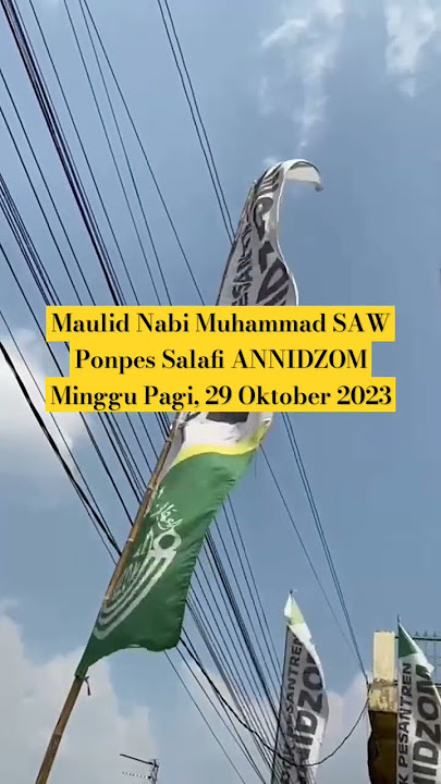 Persiapan Maulid Nabi Ponpes Salafi ANNIDZOM