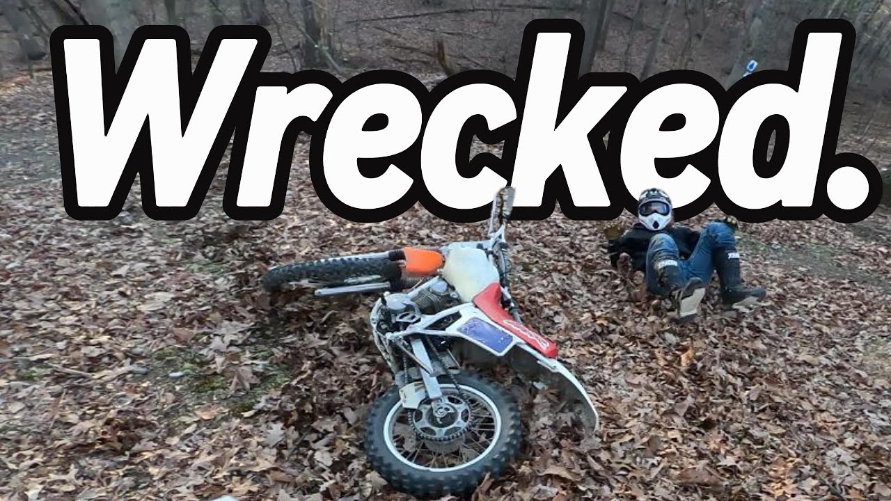 Dirt Bike Rider Tests His Trail Riding Skills on a 95’ XR 200R