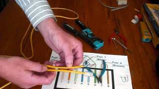 How to make a patch cable for network cabling Part 2 of 2