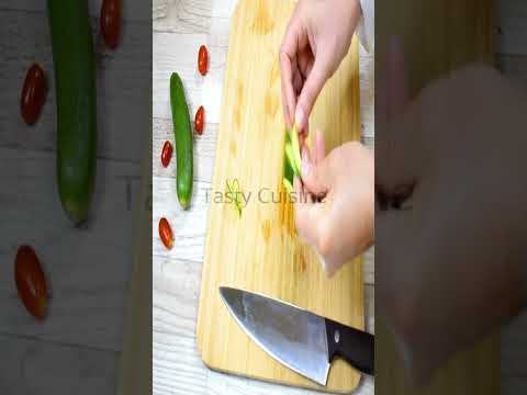 Cucumber carving. How beautiful to cut a cucumber shorts