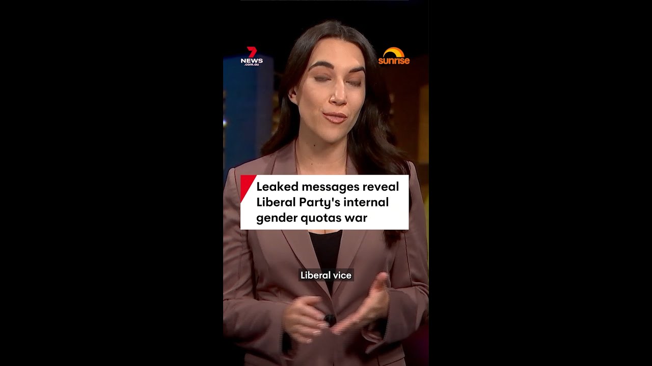 Leaked liberal party war about gender quota