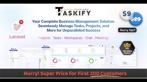 Taskify - Project Management - Task Management & Productivity Tool By infinitietech