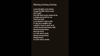 Moneymoneymoneyabba  s money songs abba