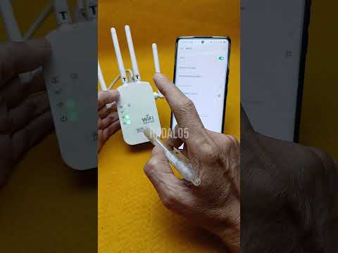 Cara setting Repeater 4 antena wifi extender dengan HP #Cara setting Repeater 4 antena wifi extender