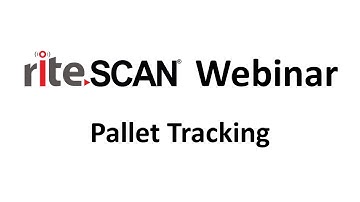 riteSCAN Webinar - Pallet Tracking