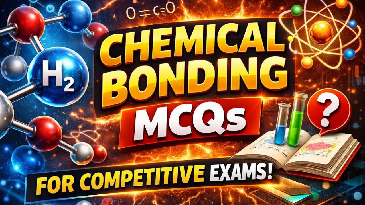 Chemical bonding || MCQ || BPSC, SSC, RRB, UPPSC || 2026