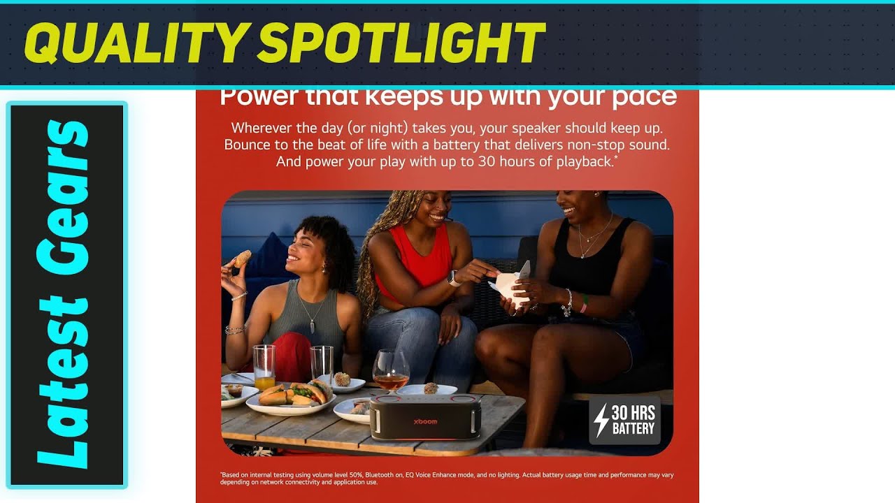 LG xboom Bounce: мощный звук will.i.am, непревзойденная прочность!