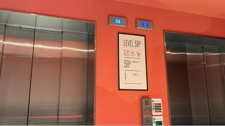 8 m/s Double-Deck Otis Lifts - Horizon 22 Observatory In London England 