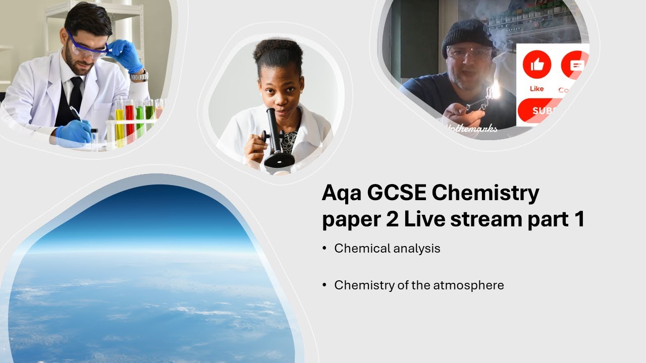 AQA Chemistry Paper 2 GCSE Live Stream Part 1 YouTube Aqa chemistry paper 2 gcse live stream part 1 youtube
