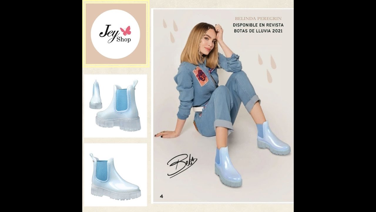 BOTA DE LLUVIA AZULES BELINDA PEREGRIN 1000176 - YouTube