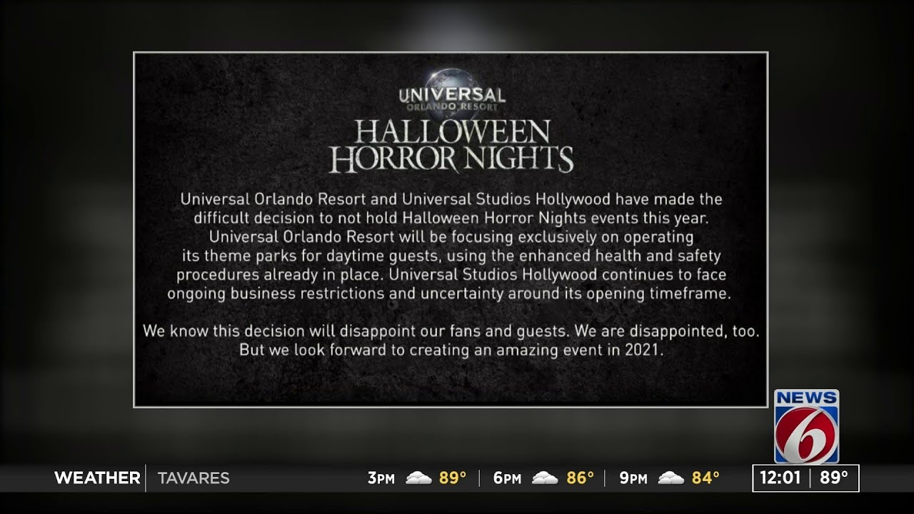 CANCELED: Halloween Horror Nights at Universal Orlando won’t be happening this year