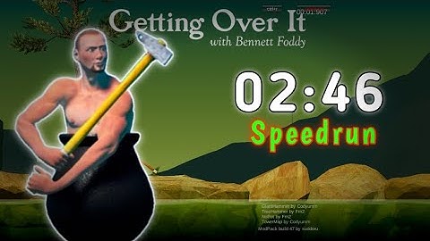 Getting Over It Speedrun Under 3 Minutes [ Not PB ] | @YTJerryOp